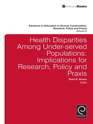cover image of Advances in Education in Diverse Communities: Research, Policy and Praxis, Volume 9